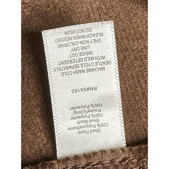 Marc New York Andrew Marc Womens Cognac Faux Leather Cropped Pants 2 - Picture 16 of 16